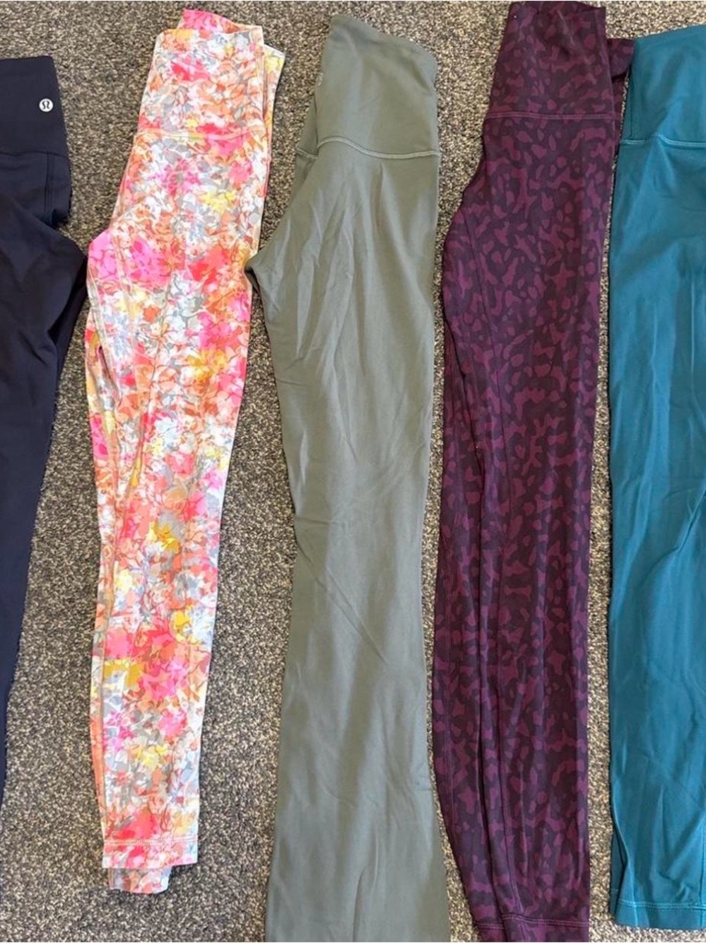 lululemon athletica Olive Green High-Rise Leggings